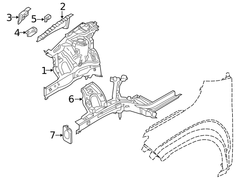 Inner Components for 2021 Hyundai Kona Electric #0