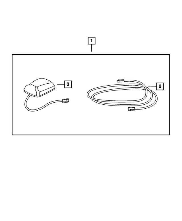 5064159AG - Mopar Accessories - Component Parts: Satellite Radio Cable for Mopar Image image