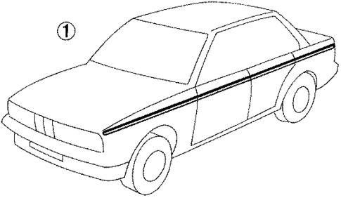 Stripe Tape for 1992 BMW 750iL #0