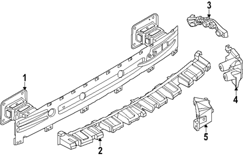 Bumper & Components - Rear for 2025 Lincoln Nautilus #2
