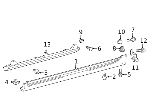 Exterior Trim - Pillars for 2016 Toyota Camry #0