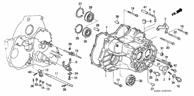 AT Transmission Housing for 1991 Honda CRX #0