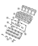 5143397AB - Engine 5.7L Eight Cylinder: Cylinder Head, Remanufactured for Mopar Image