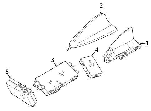 Antenna & Radio for 2018 BMW 540d xDrive #0