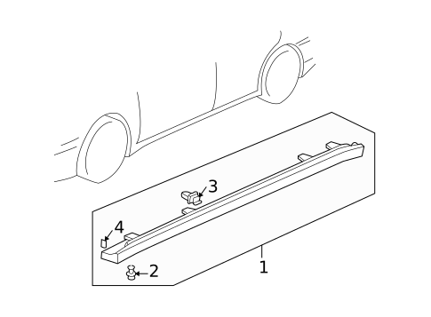 Exterior Trim - Pillars for 2000 Acura TL #0