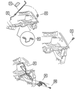 4860677AH - Body Sheet Metal Except Doors: Hood Prop Rod for Mopar Image