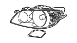 8114553041 - Electrical: Composite Headlamp for Lexus: IS300 Image