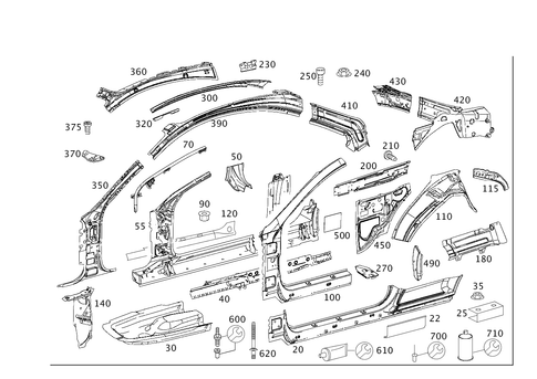 Side Panels for 2012 Mercedes-Benz CL600 #0