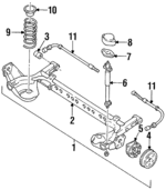 22610949 - Suspension: Axle Assembly for Buick: Skylark | Oldsmobile: Achieva | Pontiac: Grand Am Image