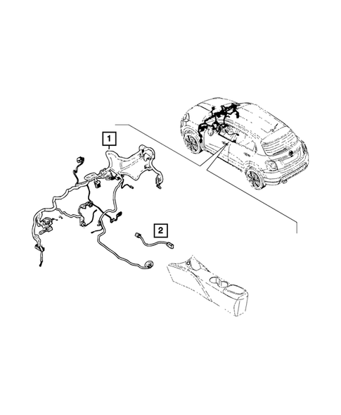 Wiring-Instrument Panel for 2018 Fiat 500X #0