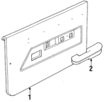 E8FZ5823942CHB - Body: Door Trim Panel for Ford: Escort Image