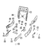 5RT23PL5AB - Interior Trim: Seat Track Cover for Mopar Image