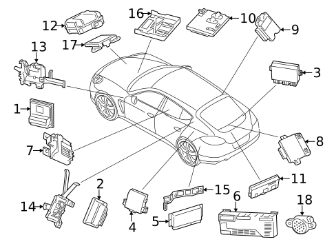 Control Units for 2017 Porsche Cayenne #1