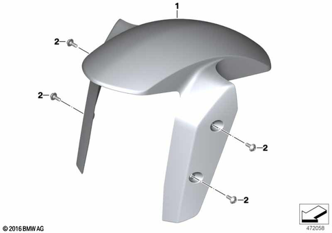 Front Wheel Fender for 2022 BMW-Motorrad G 310 R #0