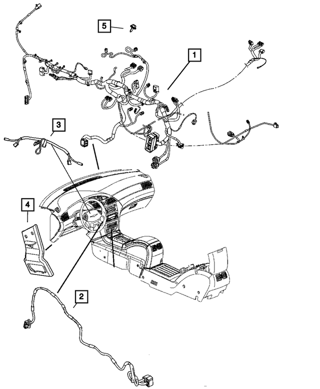 « 68003848AA – Steering : Volant De Direction Cablage pour Mopar Image »