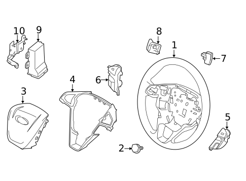Steering Wheel for 2016 Ford Fusion #0