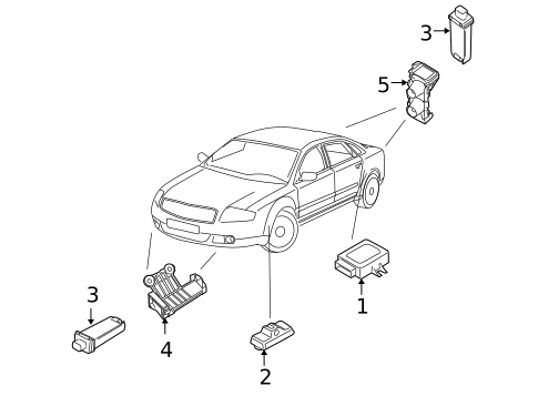 Tire Pressure Monitor Components for 2007 Audi A8 Quattro #0