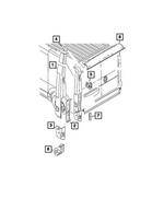 68606743AA - Body Sheet Metal Except Doors: Quarter Corner Panel, Left for Mopar Image
