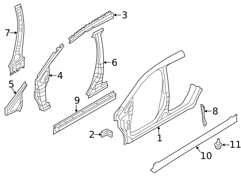Exterior Trim - Pillars for 2022 Nissan LEAF #0
