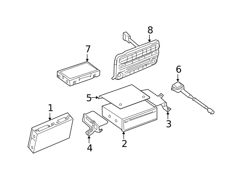 Navigation System Components for 2006 Nissan Pathfinder #0