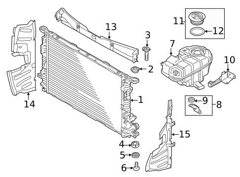Radiator & Components for 2016 Audi A6 Quattro #0