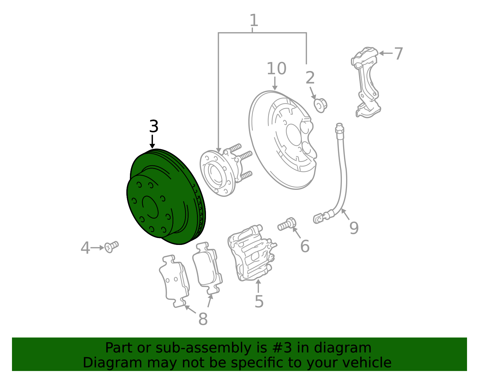 Genuine Rotor for 2003-2011 Saab 9-3 | Part# 12762291 | Over 30% Off ...