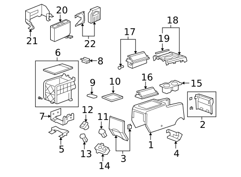 Center Console for 2007 Honda CR-V #0