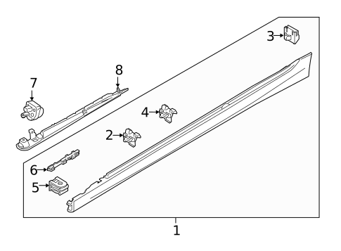 Exterior Trim - Pillars for 2023 BMW 330i #0
