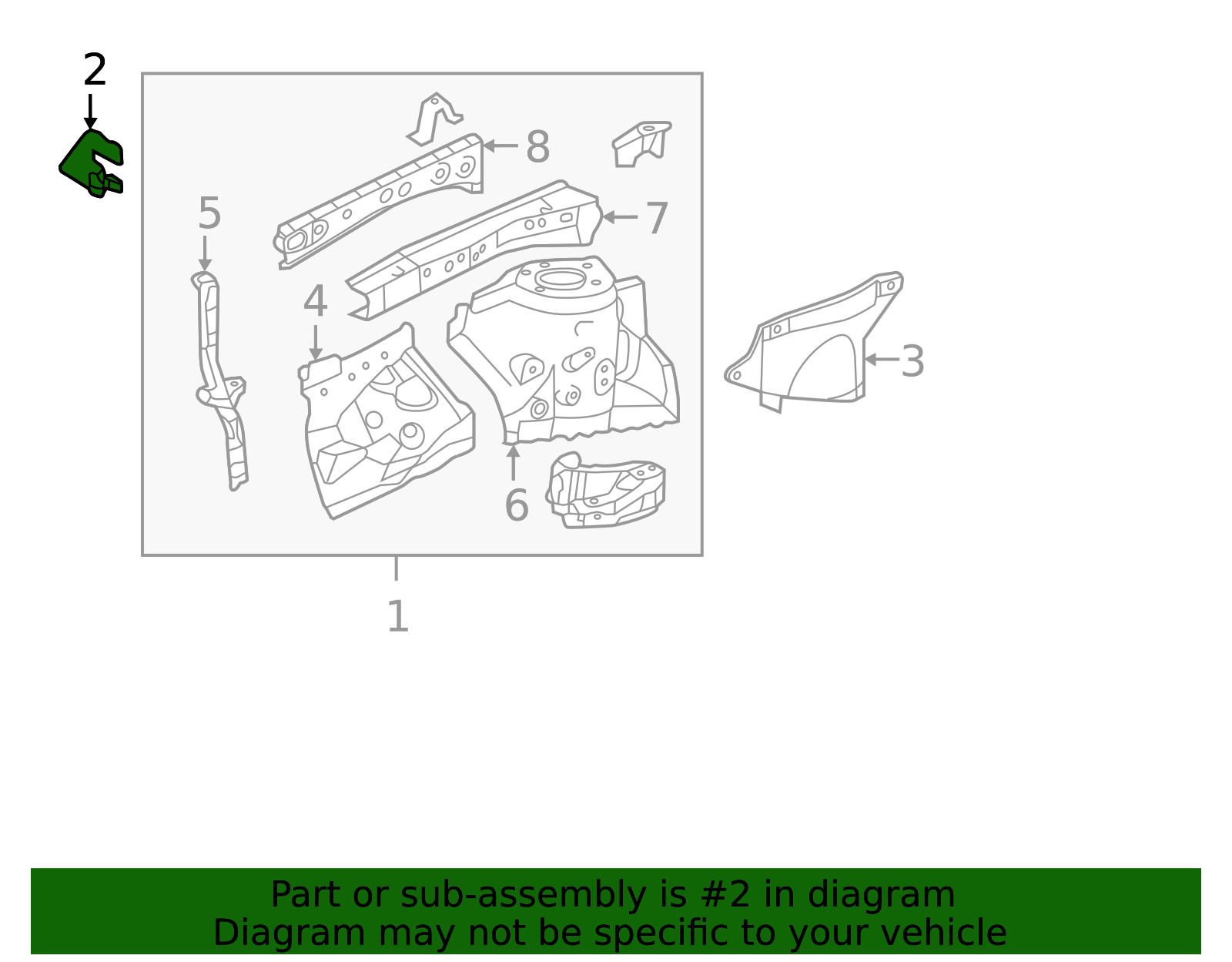 53747-06010 - Fender Apron Bracket - 2012-2014 Toyota Camry | OEM ...