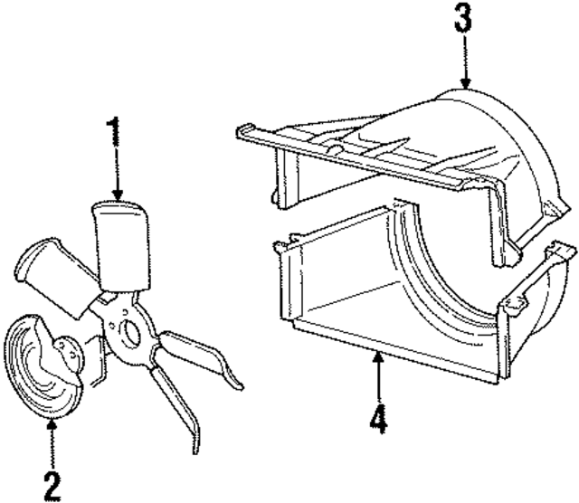 15739591 - : Engine Coolant Fan Upper Shroud for GM Image