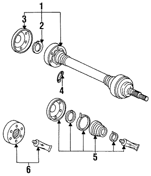 Axle Components for 1995 Porsche 928 #0