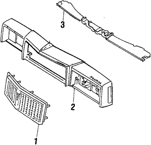 Grille for 1984 Pontiac Bonneville #0