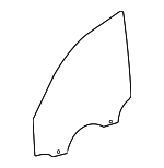 51337474356 - Body: Door Glass for BMW: 228 xDrive Gran Coupe, 228i Gran Coupe, 228i xDrive Gran Coupe, M235i xDrive Gran Coupe Image