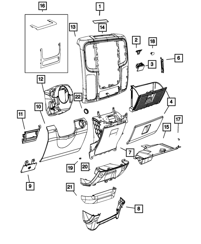 1WQ39DX9AA - Interior Trim: Instrument Panel Mat for Mopar Image