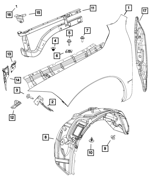 4627343AB - Body Sheet Metal Except Doors: Plug for Mopar Image image