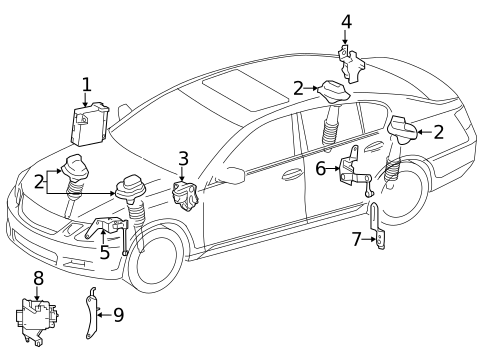 Ride Control Components for 2006 Lexus GS430 #0