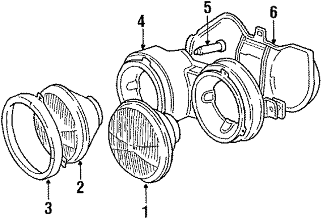 63121468226 - Electrical: Sealed Beam for BMW Image