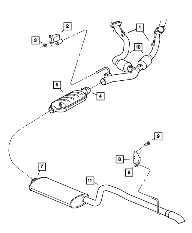 52101018AC - Exhaust: Exhaust Hanger for Mopar Image