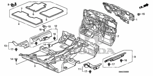 Floor Mat for 2010 Honda Civic #0
