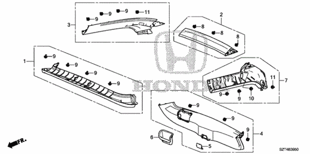 Tailgate Lining for 2012 Honda CR-Z #0