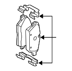 34216885529 - : Brake Pads Rear for Mini: Cooper Image