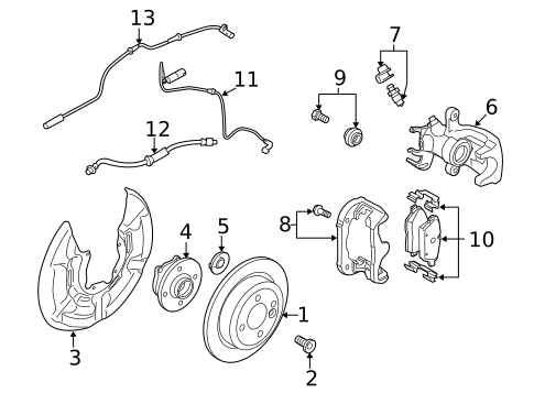 thumbnail image 2 of Rear Disc Brake Caliper Set For Mini Cooper (2003-2008) – Left & Right With Brackets & Hardware, 10-Year Warranty 2 of 6
