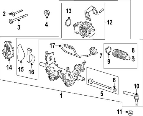 Steering Gear & Linkage for 2025 Chevrolet Silverado EV #0
