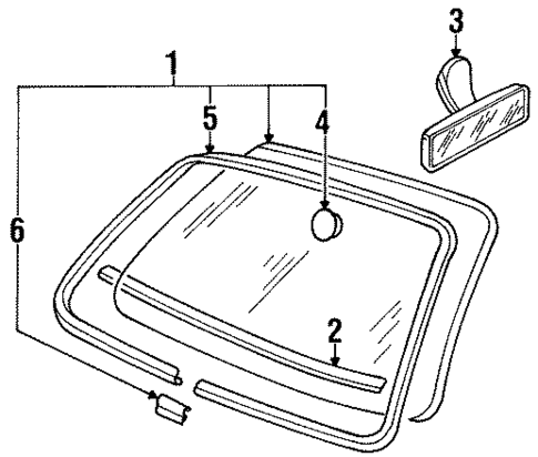Reveal Moldings for 1991 Volkswagen Passat #0