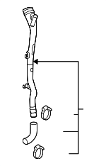 16117164255 - Fuel System: Filler Pipe for BMW Image