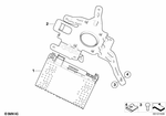 65106925468 - Audio, Navigation, Electronic Systems: Bracket, Satellite- Radio/Compensator for BMW: 525i, 525xi, 528i, 528xi, 530i, 530xi, 535i, 535xi, 545i, 550i, M5 Image image