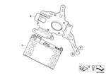 65106925468 - Audio, Navigation, Electronic Systems: Bracket, Satellite- Radio/Compensator for BMW Image