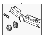 5K0853651AKATK - Body: Grille Assembly for Volkswagen: GTI Image