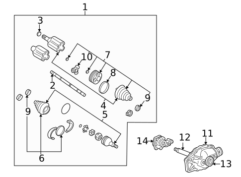 Carrier & Front Axles for 2006 Isuzu Ascender #0