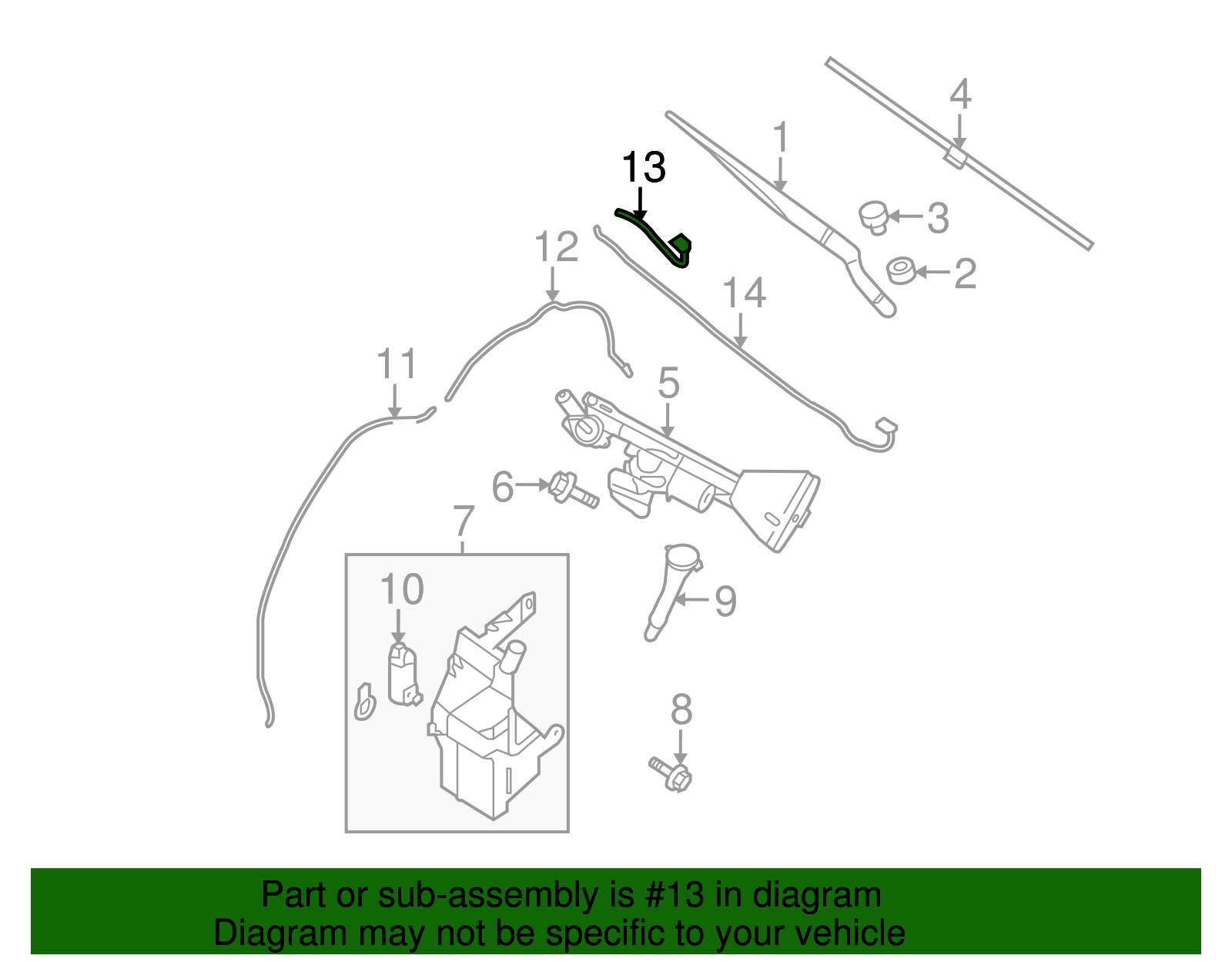 ぷてらす 28932ZL00A Genuine Nissan NOZZLE ASSY-WASHER,RH 28932-ZL00A
